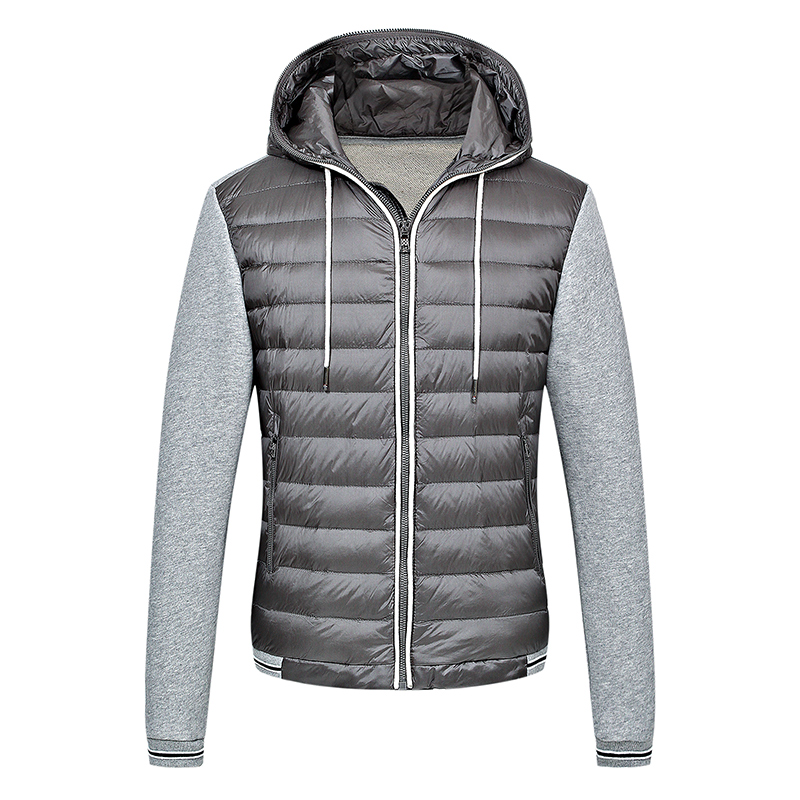 Illustration for article titled Men's Winter Jacket With Hooded Down Lightweight Plus Size 3XL Male Parka Casual Black Jacket
